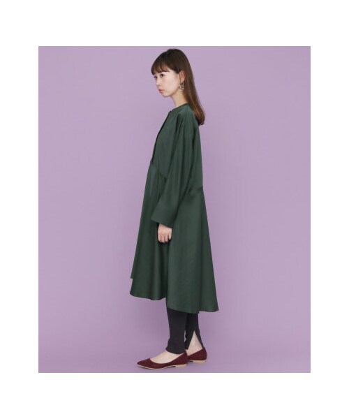 KBF（ケイビーエフ）の「【予約】Aラインサテンドレス（ワンピース/ドレス・レディース・GREEN/BEIGE/BLACK・one）」の14枚目の写真