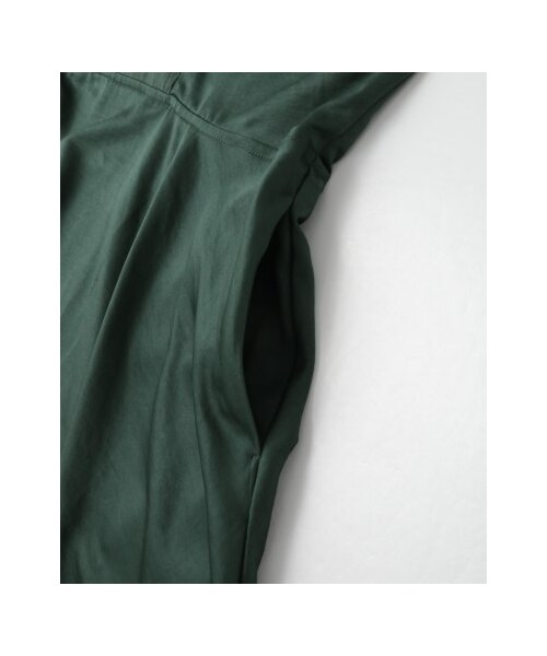 KBF（ケイビーエフ）の「【予約】Aラインサテンドレス（ワンピース/ドレス・レディース・GREEN/BEIGE/BLACK・one）」の22枚目の写真