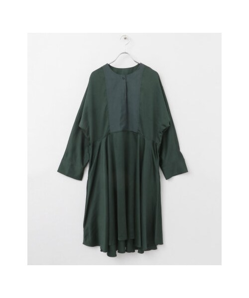 KBF（ケイビーエフ）の「【予約】Aラインサテンドレス（ワンピース/ドレス・レディース・GREEN/BEIGE/BLACK・one）」の18枚目の写真