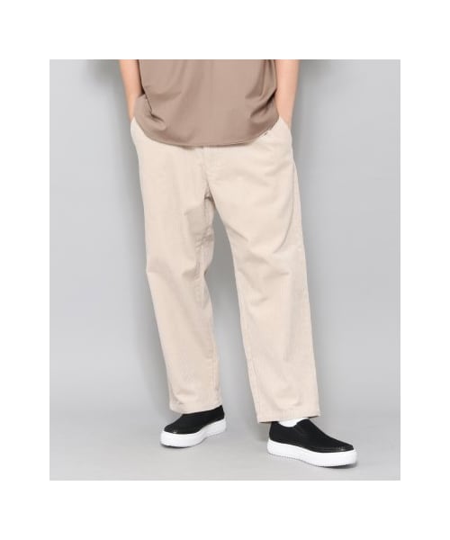 SENSE OF PLACE by URBAN RESEARCH(センスオブプレイスバイアーバンリサーチ)の「コーデュロイワイドスラックス(パンツ・メンズ・BEIGE/GREIGE/NAVY/BLACK・M/L)」の4枚目の写真