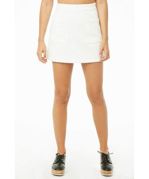 FOREVER 21（フォーエバー トゥエンティーワン）の「Forever 21 Corduroy Patch Pocket Mini Skirt（スカート・レディース・Red/White/Blue・Small/Medium/Large）」の15枚目の写真