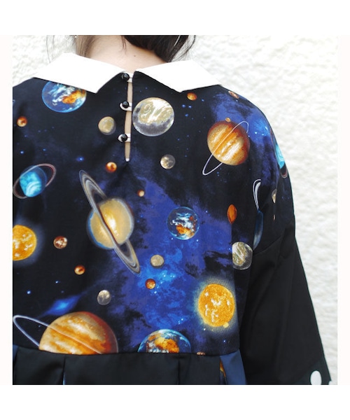 NIRAME.CO(ニラメッコ)の「デコめれんげワンピ ~宇宙×ドット~(ワンピース・メンズ・その他)」の7枚目の写真