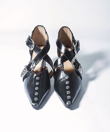 TOGA PULLA（トーガ プルラ）の「クロスストラップチャンキーヒール