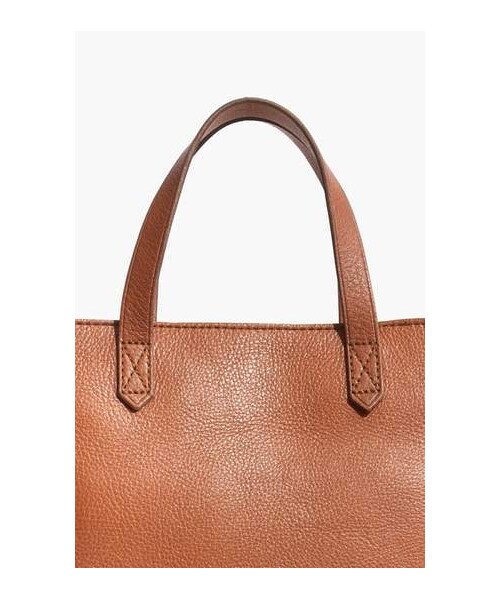 madewell(メイドウェル)の「Madewell Small Transport Leather Crossbody Tote(ショルダーバッグ・レディース・Black/Brown・One Size)」の4枚目の写真