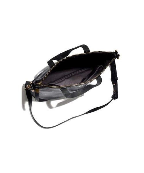 madewell(メイドウェル)の「Madewell Small Transport Leather Crossbody Tote(ショルダーバッグ・レディース・Black/Brown・One Size)」の3枚目の写真