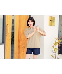 HOTPING | オーバーサイズハーフスリーブポロシャツ(ポロシャツ)