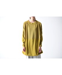 YANTOR | YANTOR silk knit mustard(ニット/セーター)