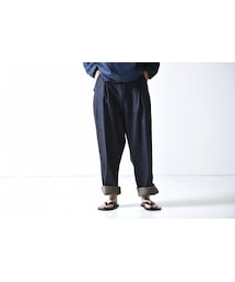 YANTOR | YANTOR Wool Denim Pants blue × camel(デニムパンツ)