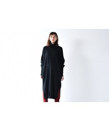 YANTOR | YANTOR cotton turtle knit One-Piece black(ニット/セーター)