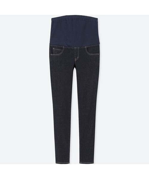 UNIQLO（ユニクロ）の「マタニティウルトラストレッチジーンズ（デニムパンツ・レディース・BLUE 68/BLACK 09/NAVY 69/BLUE 65・L/M/XL/XXL/XS/S）」の3枚目の写真