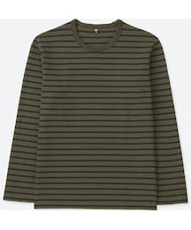 UNIQLO | ウォッシュボーダーT（長袖）(Tシャツ/カットソー)