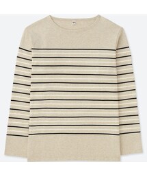 UNIQLO | ウォッシュボーダーT（長袖）(Tシャツ/カットソー)