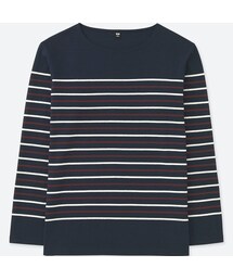 UNIQLO | ウォッシュボーダーT（長袖）(Tシャツ/カットソー)