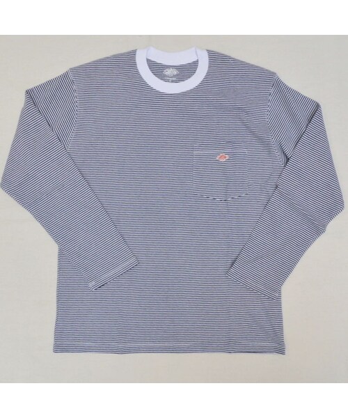 Danton ダントン の メンズ Danton ダントン ポケット付 長袖tシャツ ボーダー Jd 9077 Mns シャツ ブラウス Wear