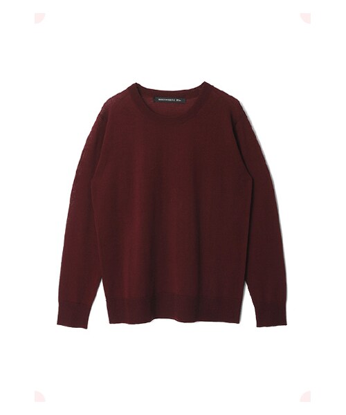 MAISON DE REEFUR（メゾンドリーファー）の「プレーンニットPO（トップス・レディース・Bordeaux/Yellow・38）」の3枚目の写真