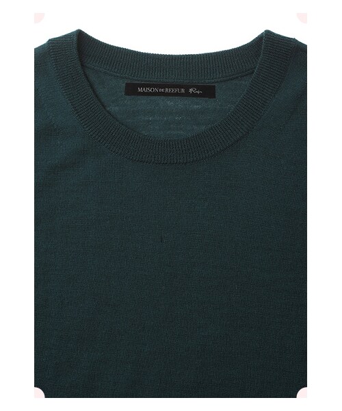 MAISON DE REEFUR（メゾンドリーファー）の「プレーンニットPO（トップス・レディース・Bordeaux/Yellow・38）」の13枚目の写真