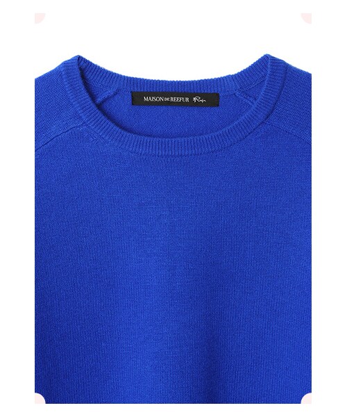 MAISON DE REEFUR(メゾンドリーファー)の「カシミヤラグランPO(トップス・レディース・Pink/Black/Blue/Yellow/Mid Gray・38)」の18枚目の写真