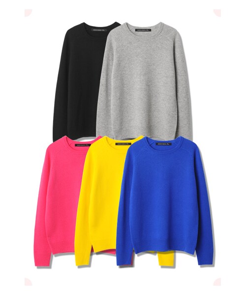 MAISON DE REEFUR(メゾンドリーファー)の「カシミヤラグランPO(トップス・レディース・Pink/Black/Blue/Yellow/Mid Gray・38)」の12枚目の写真