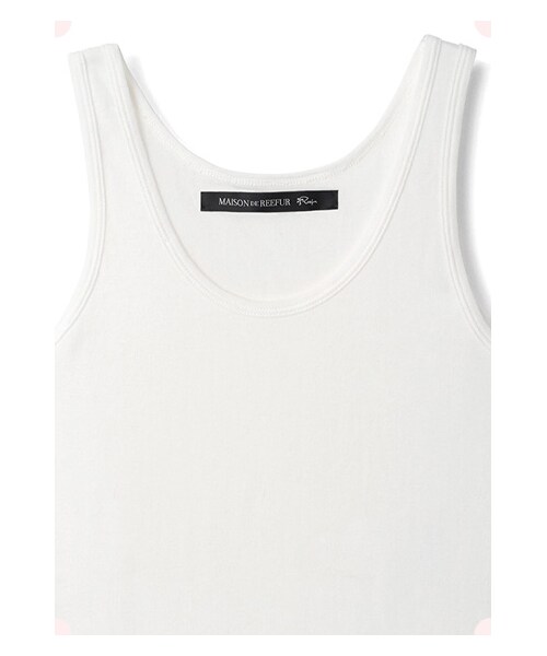 MAISON DE REEFUR(メゾンドリーファー)の「サーキュラータンクトップ(トップス・レディース・Black/Gray/White・38)」の5枚目の写真
