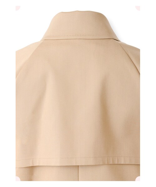 MAISON DE REEFUR（メゾンドリーファー）の「ステンカラーラグランコート（ジャケット/アウター・レディース・Beige/Navy・36/38）」の5枚目の写真