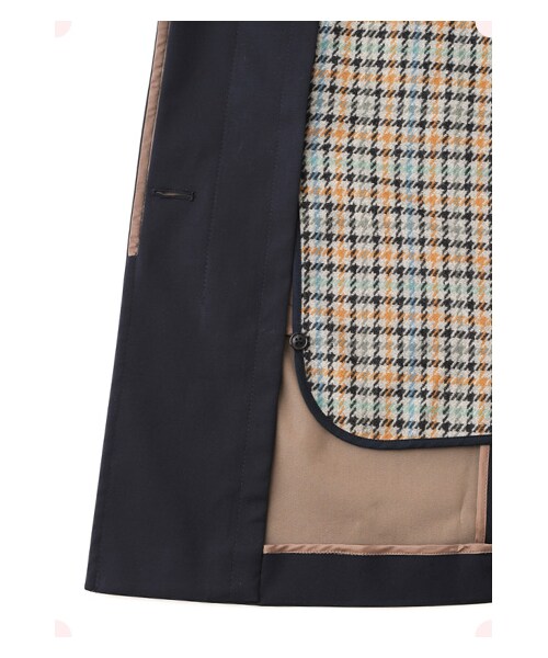 MAISON DE REEFUR（メゾンドリーファー）の「ステンカラーラグランコート（ジャケット/アウター・レディース・Beige/Navy・36/38）」の15枚目の写真