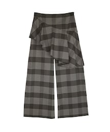 AULA | AULA RUFFLE CHECK PANTS(その他パンツ)
