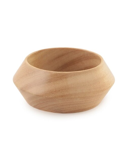 ADAM ET ROPE'(アダムエロペ)の「ウッドシャープポインテッドバングル(アクセサリー・レディース・オフホワイト・F)」の1枚目の写真