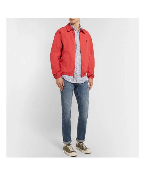 POLO RALPH LAUREN（ポロ ラルフ ローレン）の「Polo Ralph Lauren Slim-Fit Button-Down Collar Checked Cotton-Poplin Shirt（シャツ/ブラウス・メンズ・Blue・M/L/XL/XXL/S）」の3枚目の写真