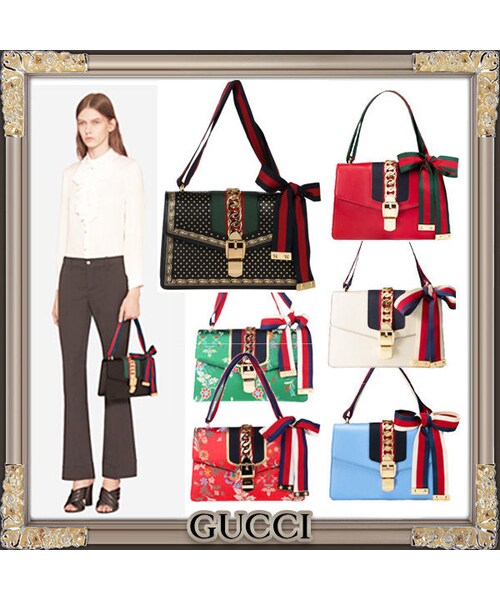 GUCCI（グッチ）の「17-18AW☆GUCCI☆シルヴィ レザー ショルダー