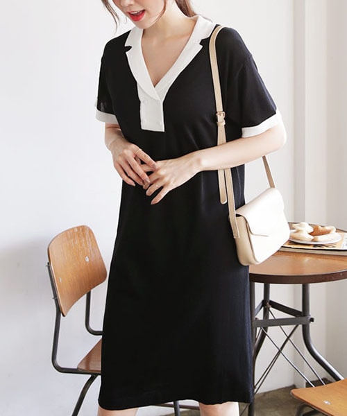 Dholic ディーホリック の 2typeバイカラーワンピース ワンピース Wear