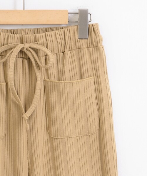 MAJESTIC LEGON（マジェスティックレゴン）の「【amelier】前ポケリブパンツ（パンツ・レディース・ベージュ/ブラウン/D/グレー・Free）」の5枚目の写真
