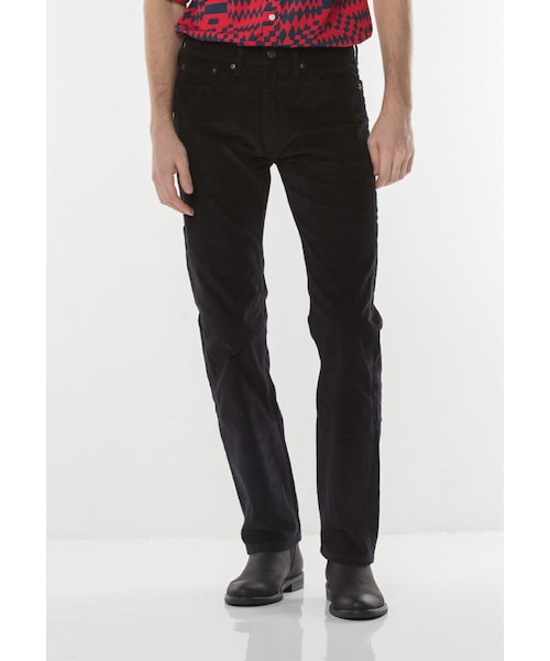 (取寄) リーバイス メンズ メンズ 505 レギュラー Levi's Mens men 505 Regular Rinse Black 14w Cord Wt Levi's（リーバイス）の「Levi's 505 Regular Fit Rinse Black 14W
