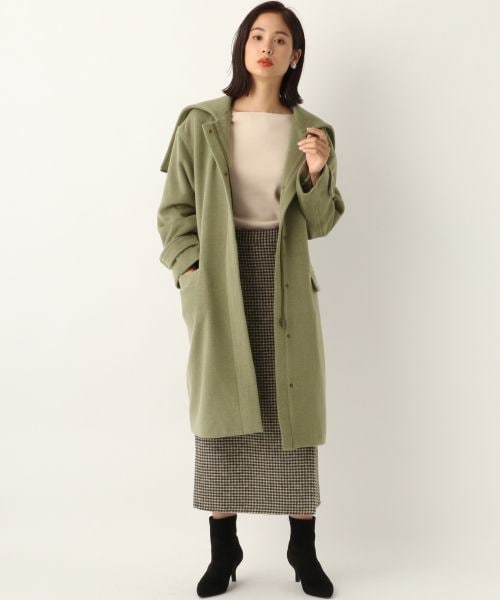 A part by（アパートバイ）の「casheepフードロングコート（）」 - WEAR