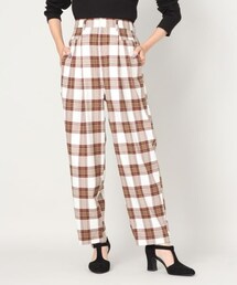 LOWRYS FARM | ムジ／チェックペグトップパンツ(パンツ)