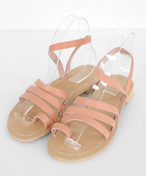 DHOLIC（ディーホリック）の「サムループストラップサンダル（サンダル・レディース・ホワイト/ブラック/ベージュ/ピンク・230/235/240/245/250）」の4枚目の写真