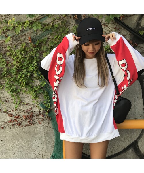 No Brand ノーブランド の 袖americaビッグロンt ニット セーター Wear