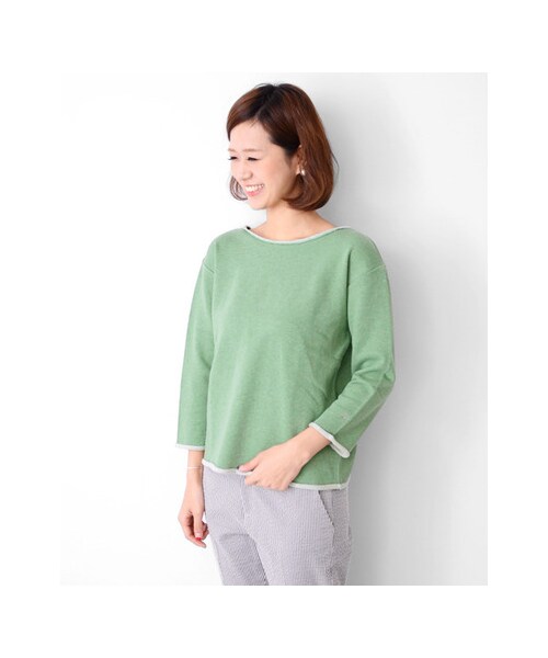 URBAN RESEARCH DOORS（アーバンリサーチドアーズ）の「FORK&amp;SPOON ドロップショルダースウェット（トップス・レディース・Off White/Sky Blue/Top Gray/Indigo・one）」の6枚目の写真