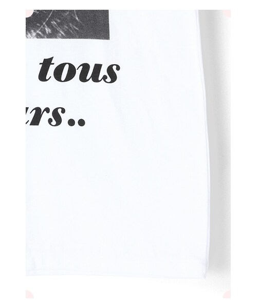 MAISON DE REEFUR（メゾンドリーファー）の「ロッカーティー（トップス・レディース・Black/White・38）」の7枚目の写真