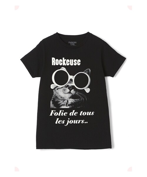 MAISON DE REEFUR（メゾンドリーファー）の「ロッカーティー（トップス・レディース・Black/White・38）」の2枚目の写真