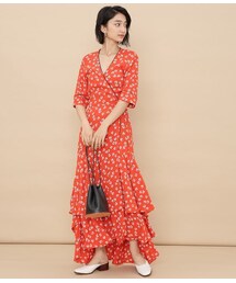 ADAM ET ROPE' | 【GANNI】Silvery Crepe Dress(ワンピース/ドレス)