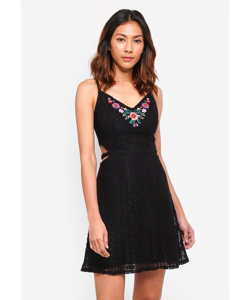 Hollister ホリスター の Side Cutout Lace Dress ワンピース ドレス Wear