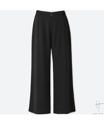 UNIQLO | サテンワイドアンクルパンツ(その他パンツ)