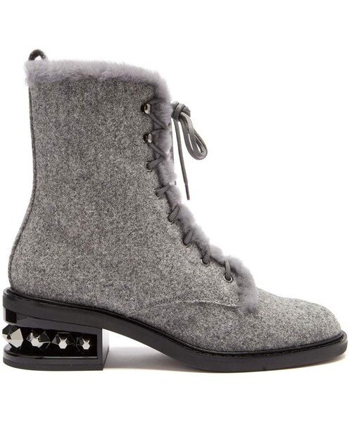 embellished combat boots