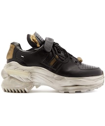 Maison Margiela | MAISON MARGIELA Retro Fit Distressed leather trainers(スニーカー)