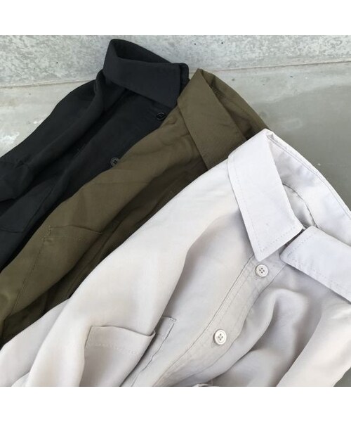copine（コピン）の「最後の再入荷！裾スリットロングシャツワンピース(3color)【クリックポスト対象商品】（シャツ/ブラウス・レディース・その他）」の15枚目の写真