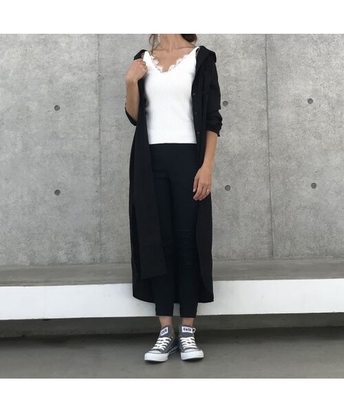 copine（コピン）の「最後の再入荷！裾スリットロングシャツワンピース(3color)【クリックポスト対象商品】（シャツ/ブラウス・レディース・その他）」の14枚目の写真
