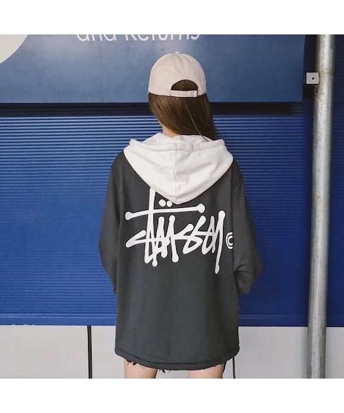 【Stussy】ステュー アップリケ フード STUSSY(ステューシー)の「(ステューシー)STUSSY ストック