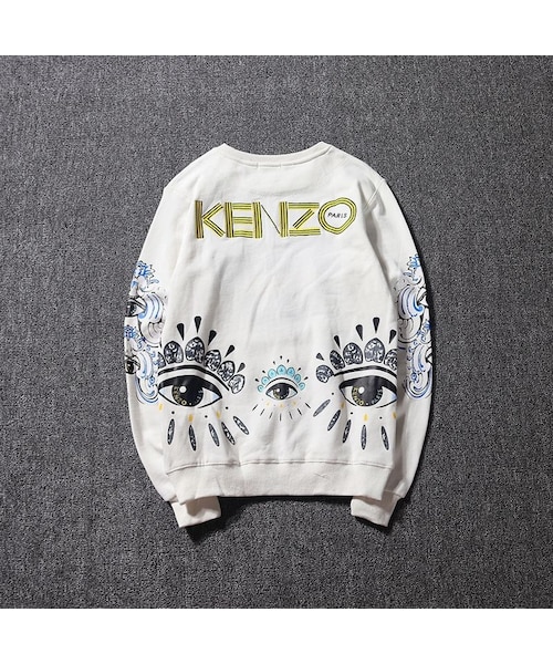 【美品】KENZO レディース 厚手スウェット KENZO トレーナー スウェット 'KENZO Cartoon' コットン