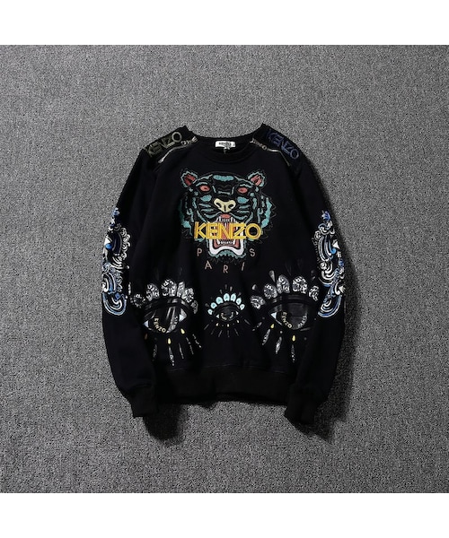 KENZO レディーススウェットS KENZO ニット＆スウェット | スウェット ブラック レディース | YOOX