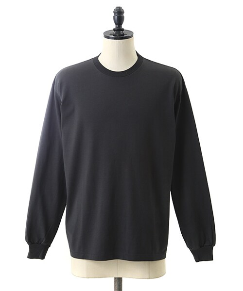AURALEE（オーラリー）の「LUSTER PLAITING L/S TEE（Tシャツ/カットソー・メンズ・ホワイト/グレー/ブラック/ベージュ・5）」の2枚目の写真